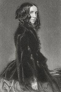 Elizabeth Browning (1806-61) by English School
